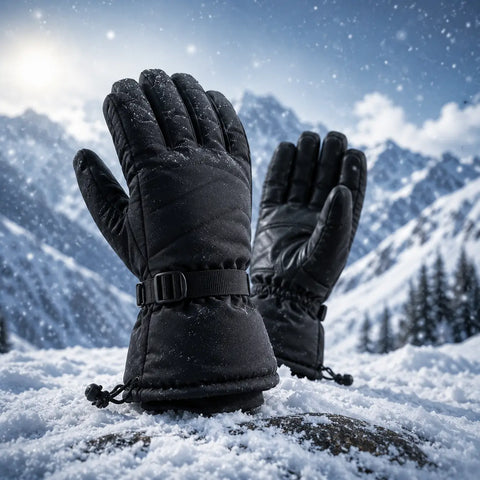 Chestnut Deer Suede Winter Gloves