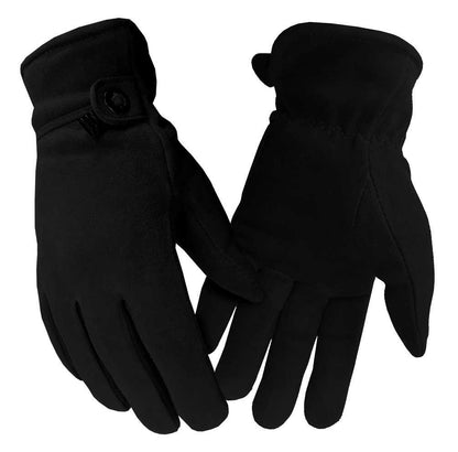 Deer Suede Women's Fashion Glove - black