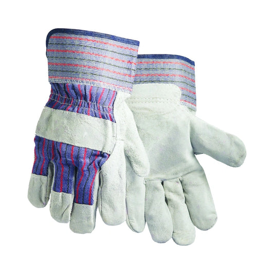 Split cowhide gloves, Heatlok-lined, with natural cow split leather