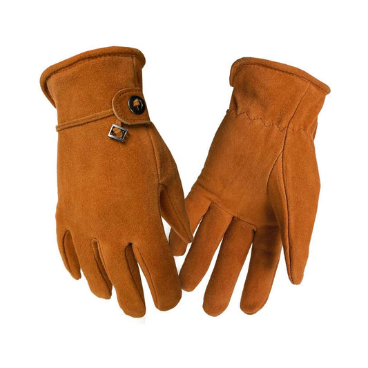 Deer suede fashion gloves, with premium deer suede
