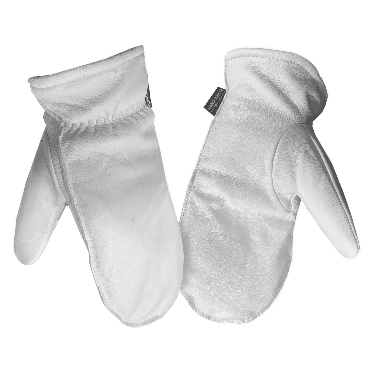 Full Grain Deerskin Sherpa Lined Mitts - Tan or Black