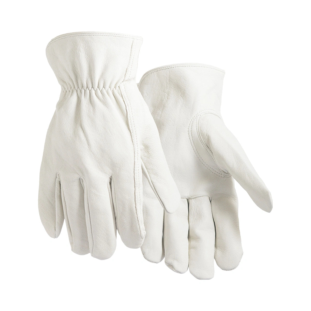 Goatskin leather driver gloves, unlined, with keystone thumb