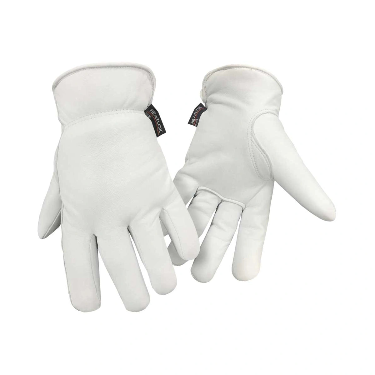 Goatskin leather driver gloves, Heatlok-lined, with keystone thumb