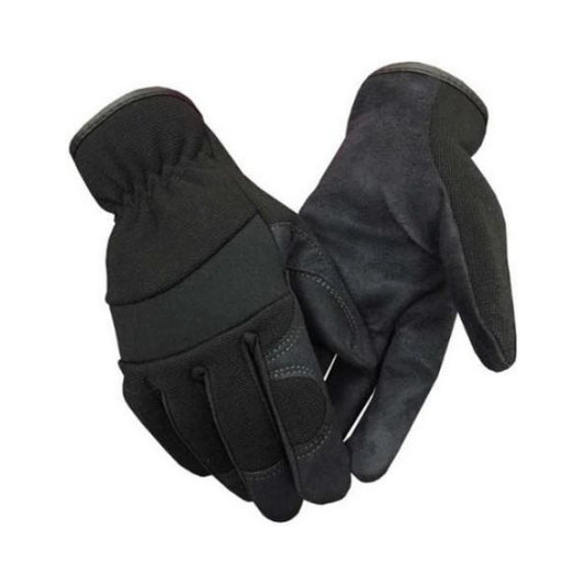 Synthetic mechanic gloves, with synthetic leather