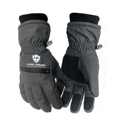 Youth Hand Armor Taslon Snow Glove - Grey