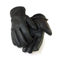 Black or Chestnut deerskin leather gloves, Thinsulate-lined, with keystone thumb