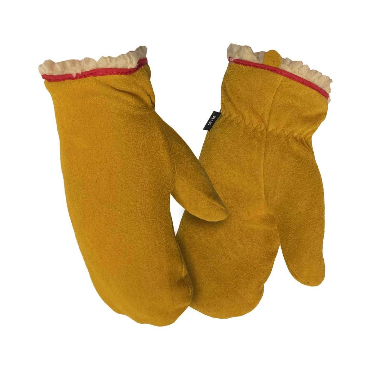 Butter soft deerskin leather mittens, with youth winter mitten