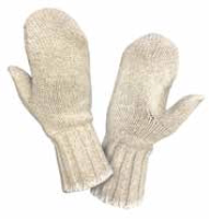 Knit Mitten Liner - Wool and Acrylic
