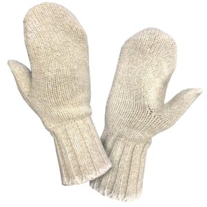 Knit Mitten Liner - Wool and Acrylic
